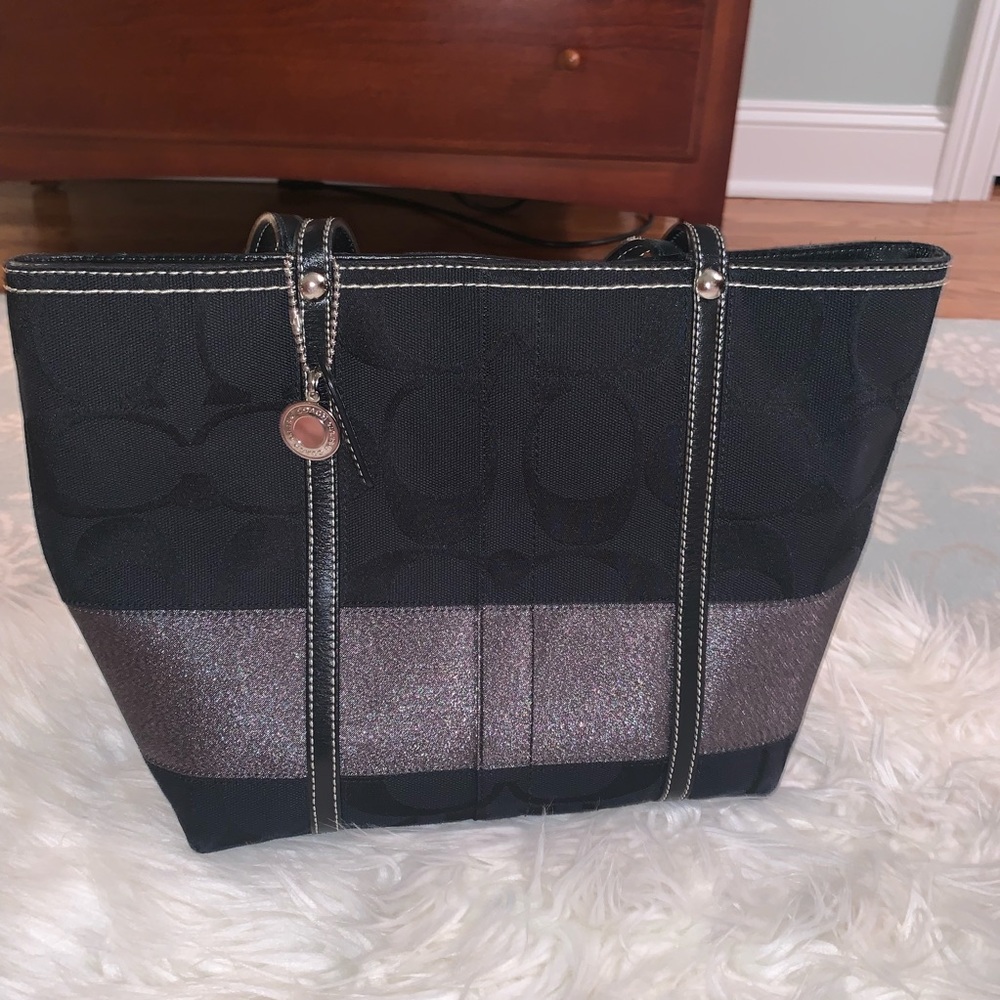 Classic coach black bag